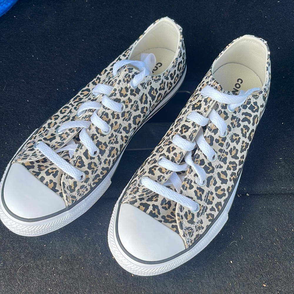 Brand New!  Leopard Converse KIDS